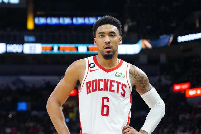 Mar 4, 2023; San Antonio, Texas, USA;  Houston Rockets forward KJ Martin (6) during the second half of a game against the San Antonio Spurs at the AT&amp;amp;T Center.