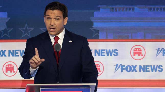 Image for article titled Asked About Abortion, Ron DeSantis Tells Bizarre Story About a Fetus in a Pan