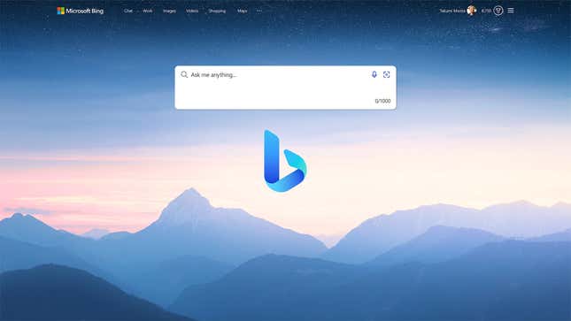 Imagen para el artículo titulado ¿Quieres acceder al nuevo Bing con ChatGPT integrado? Microsoft te dará prioridad si dejas de usar Google