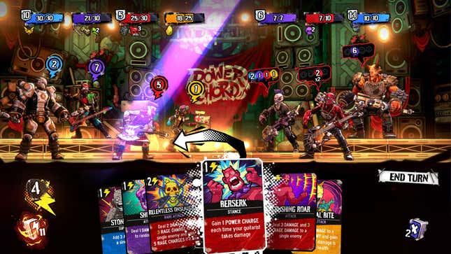 Screenshot for forthcoming deckbuilder Power Chord