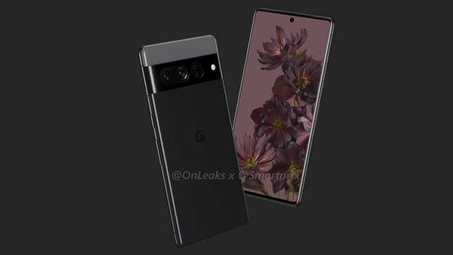 A leaked render of the Google Pixel 7 Pro
