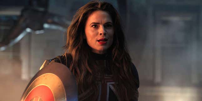 Haley Atwell as Peggy Carter in Doctor Strange in the Multiverse of Madness.
