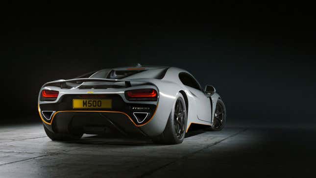 A photo of the rear of the new Noble M500