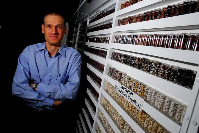 Daniel Debouck, the man in charge of the world’s largest collection of beans.