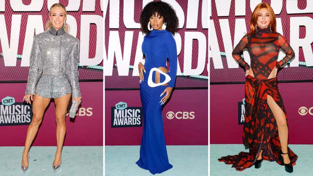 Image for article titled CMT Awards 2023 Red Carpet: Big Hats and a Billion Rhinestones