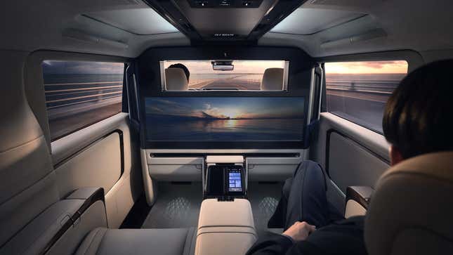 2024 Lexus LM luxury minivan interior