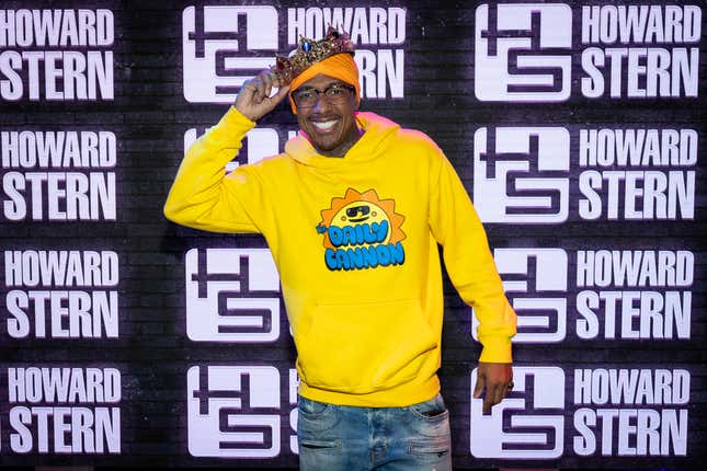 Nick Cannon visits SiriusXM’s ‘The Howard Stern Show’ at SiriusXM Studios on April 10, 2023 in Los Angeles, California.