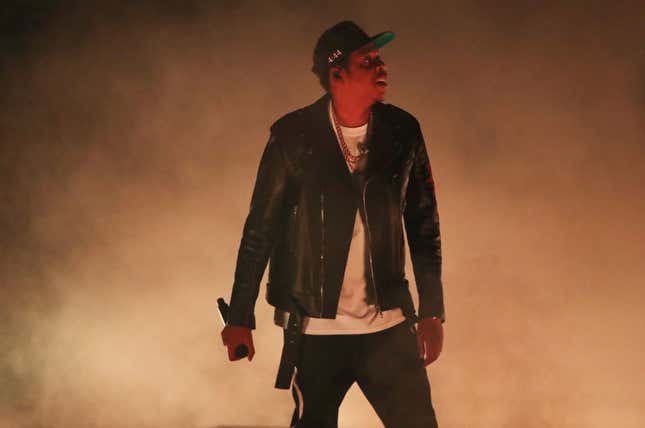 Jay-Z performs on his “4:44&quot; Tour at the Air Canada Centre in Toronto. November 22, 2017. 