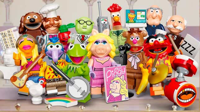 Image for article titled It's Time to Play the Music and Light the Lights For Lego's New Muppets Minifigure Collection