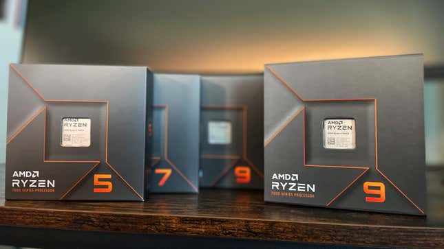 Ryzen Zen 4 processor lineup in box