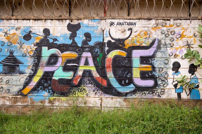 A mural in Juba by Anataban