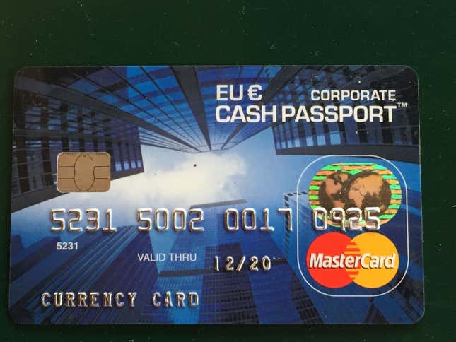 An ATM debit card created for refugees.