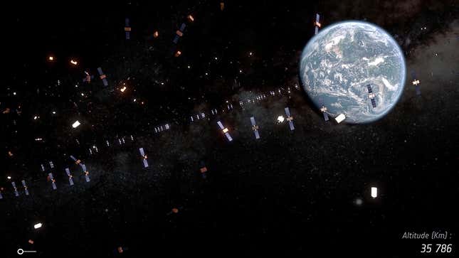 A growing number of satellites in low Earth orbit is increasing the chances of collisions in space.
