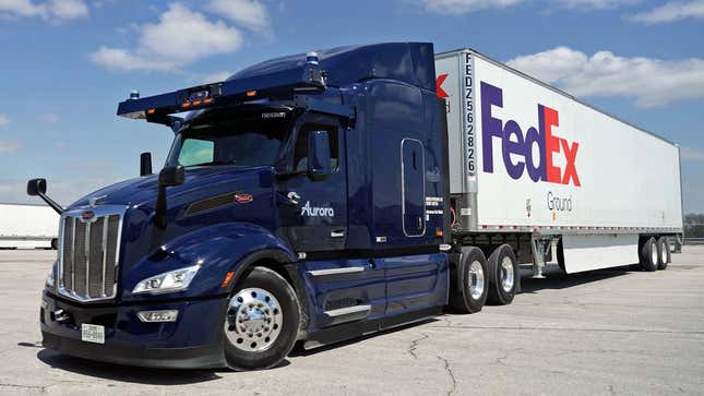 Self-driving Trucks are already operating in Texas, but they could ditching human backup drivers by next year.