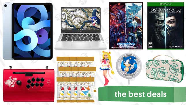 Image for article titled Wednesday&#39;s Best Deals: HP Chromebook 14a, Apple iPad Air, Dishonored 2, Sailor Moon Doll, Street Fighter Fight Sticks, Harry Potter Sweets, and More