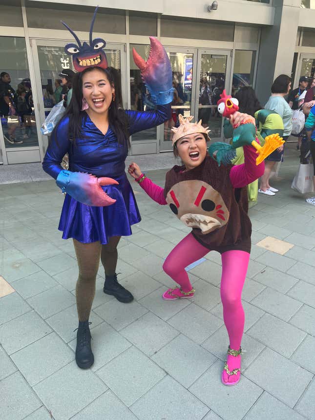 Moana Tamatoa and Kakamora cosplay