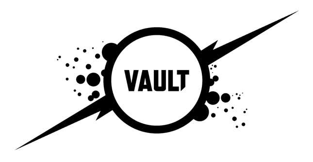 Logo for indie comics publisher Vault Comics. 