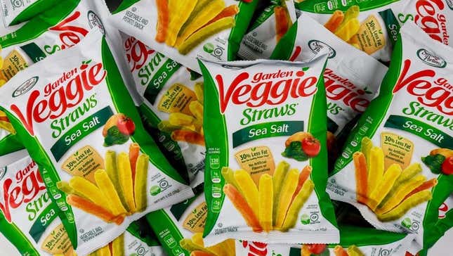 Veggie Straw sea salt snack baggies