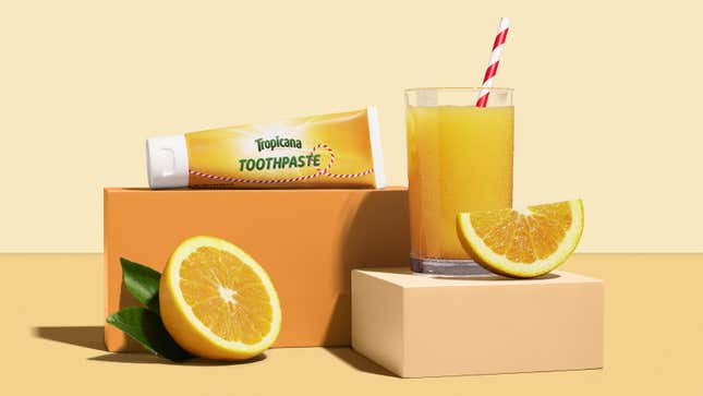 Tropicana Toothpaste product shot