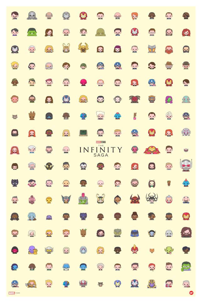 Das Infinity Saga-Poster Von 100% Soft.