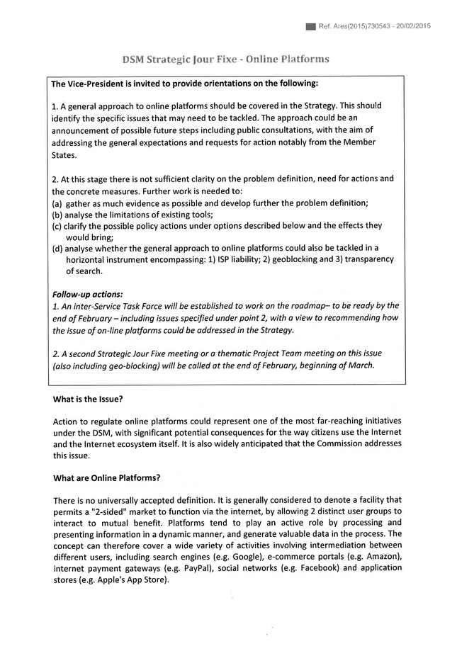 Image for article titled These documents reveal the EU’s thoughts on regulating Google, Facebook, and other platforms