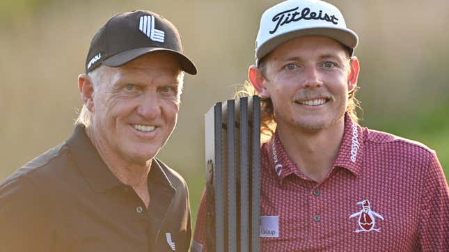 Greg Norman and Cameron Smith are two golfers who accepted garbage bags full of money from the Saudis.