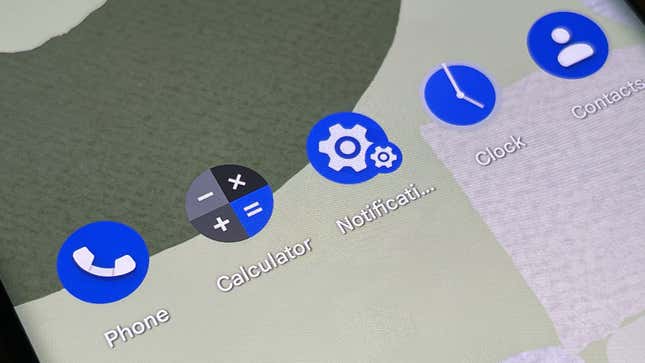 Shortcuts can live alongside apps on your home screen.