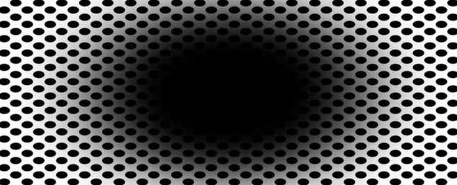 Imagen para el artículo titulado Esta ilusión óptica te adentra en un agujero negro en expansión que en realidad está estático