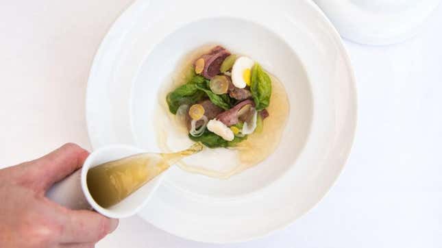 Consomme at Mirabelle in Washington D.C.
