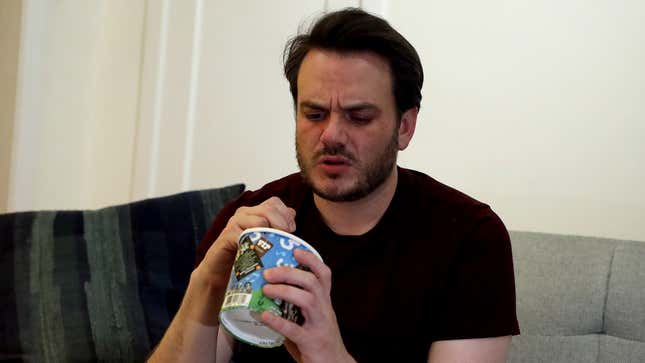 Image for article titled Disappointed Man Reaches Bottom Of Ice Cream Carton Right When He Was Hitting His Stride