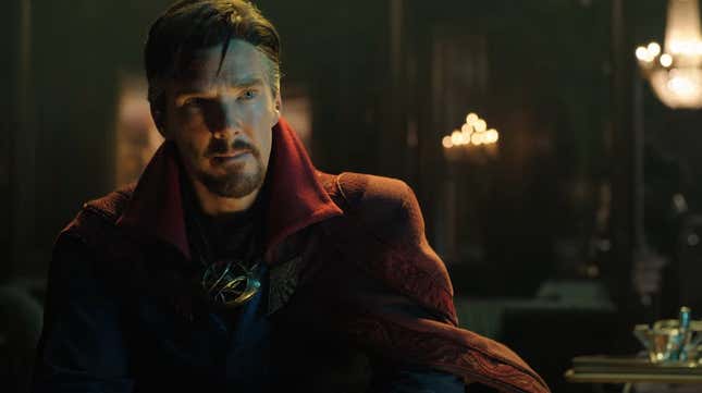 Benedict Cumberbatch as Stephen Strange in Doctor Strange in the Multiverse of Madness. 