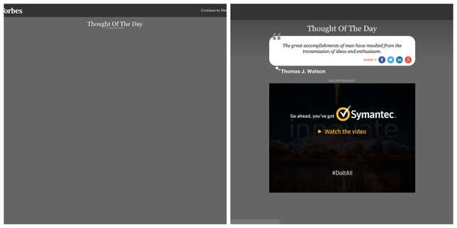 Image for article titled This is what the web looks like without ads