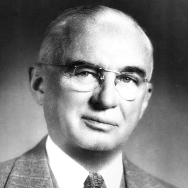 Alex Osborn, who popularized brainstorming, in 1966.
