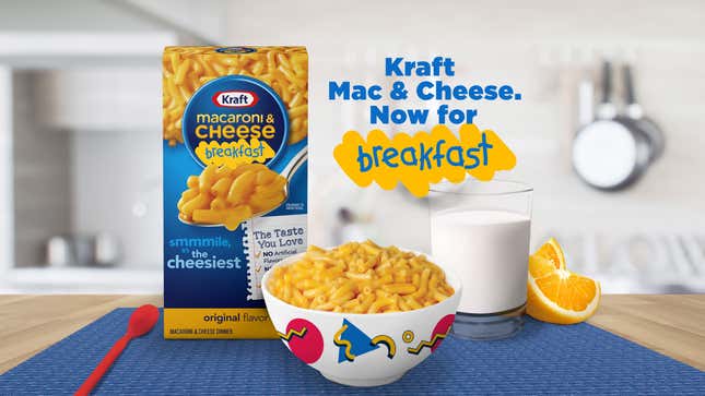 Image for article titled Kraft has decided to allow us to eat mac and cheese for breakfast