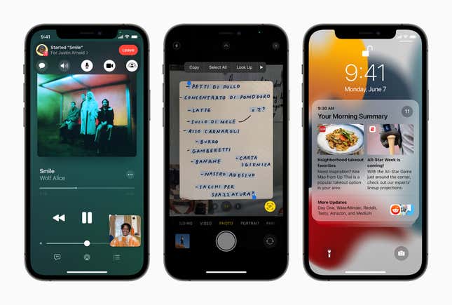 Imagen para el artículo titulado Estas son las novedades de iOS 15, la próxima actualización del iPhone