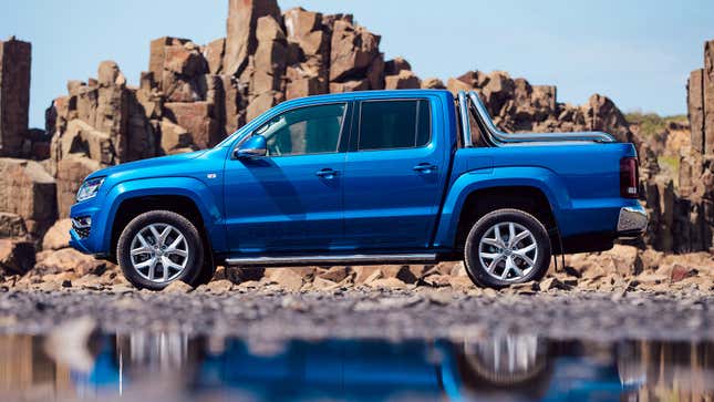 The new Volkswagen Amarok (this is the outgoing one) could serve as the basis for a future Audi pickup.