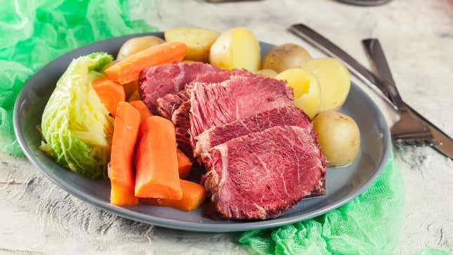 Corned Beef and cabbage platter
