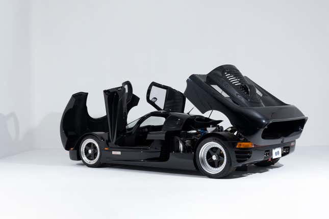 Schuppan 962CR rear quarter view with all body panels opened