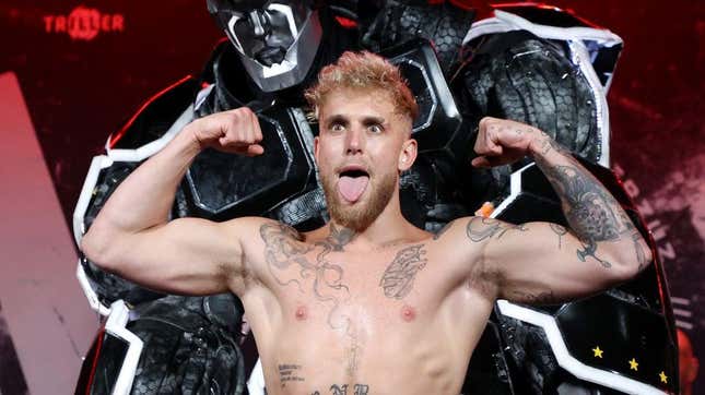 YouTuber and amateur boxer Jake Paul poses at the Triller Fight Club