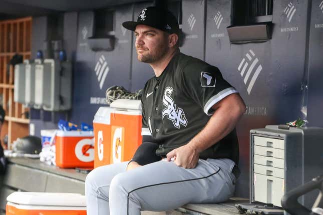 Jun 8, 2023; Bronx, New York, USA;  Chicago White Sox relief pitcher Liam Hendriks (31) at Yankee Stadium.