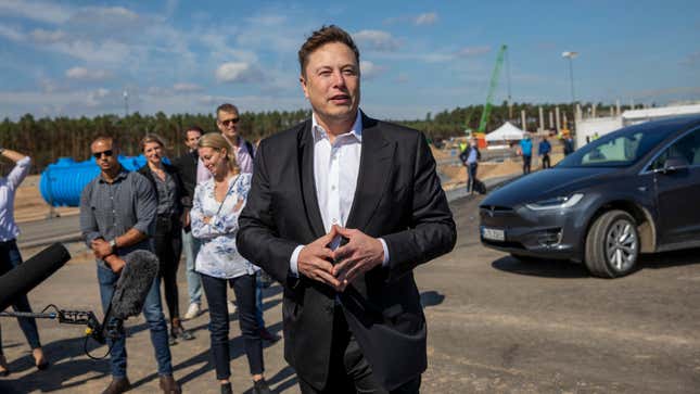 Image for article titled Elon Musk Tells Jury That 420 Has Nothing to Do With Weed in Trial Over Tesla Stock Tweet