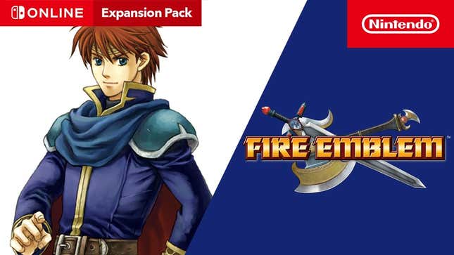 Eliwood can be seen next to the Fire Emblem logo.