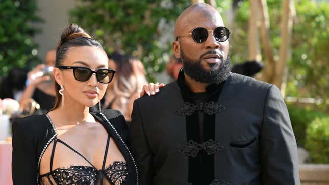 In this image released on June 10, 2023, Jeannie Mai-Jenkins and Jeezy attend the wedding of Pinky Cole and Derrick Hayes at St. Regis Atlanta on June 10, 2023 in Atlanta, Georgia. 
