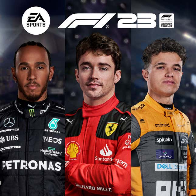 Image for article titled The F1 23 Cover Is Absolutely Phoning It In