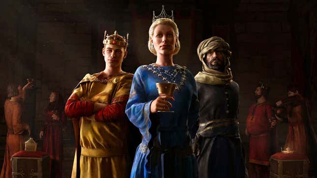 Image for article titled Crusader Kings III’s First Major Expansion Lets Monarchs Hold Court In Style