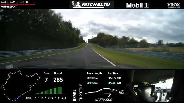 Image for article titled Watch The Porsche 718 Cayman GT4 RS Set A 7:09 Nürburgring Lap