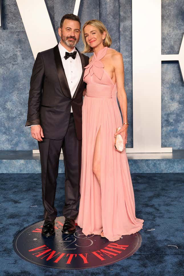 2023 Oscars Afterparties: Jimmy Kimmel and Molly McNearney at the Vanity Fair Oscars Party