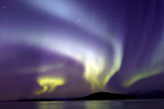 The Aurora Borealis are a seasonal and fleeting delight.