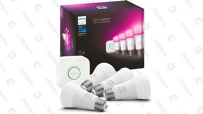 Philips Hue A19 LED Color Smart Bulb Starter Kit | $150 | 25% Off | Amazon