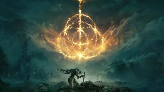 Elden Ring's box art shows a warrior crumbling beneath the weight of Black Friday sales.